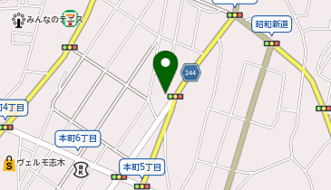 手打ちうどん 和の地図画像