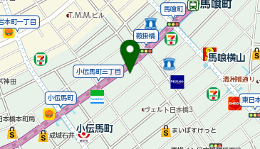 番長餃子道 小伝馬町店の地図画像