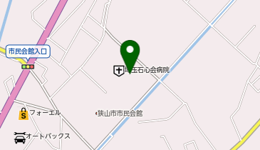 カフェコア埼玉石心会病院の地図画像