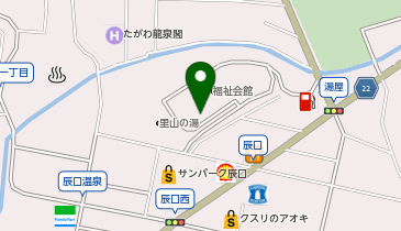 辰口福祉会館 レストランひがしの地図画像