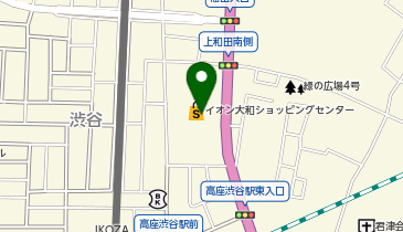 バーガーキングイオン大和店の地図画像