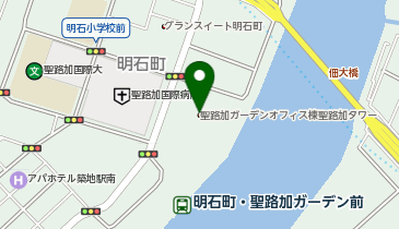 キッチンカラフジ 聖路加タワー店の地図画像