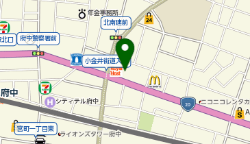 シズラー 府中の地図画像