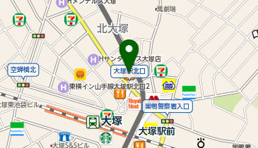 シズラー 大塚駅前の地図画像