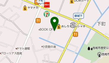 松鶴園西尾シャオ店の地図画像