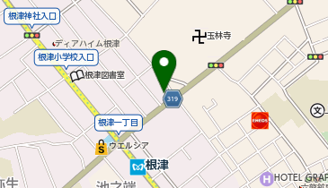 DOWNTOWN B&rsquo;s 根津店の地図画像