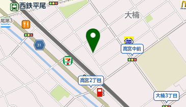 喫茶 薔薇とイワシの地図画像