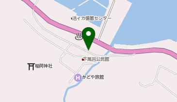 下風呂おんせん食堂の地図画像
