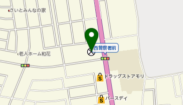 福岡県警察 西警察署 食堂の地図画像