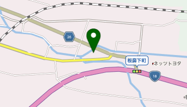 焼肉豚八の地図画像