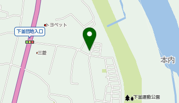 かつらや食堂の地図画像