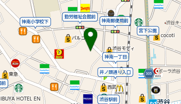 FISH&CHIPS Malins 西武渋谷店の地図画像