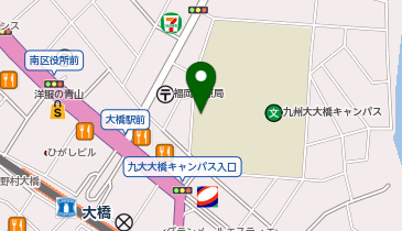 マンリーキュウシュウユニバーシティー九州大学大橋キャンパス店の地図画像