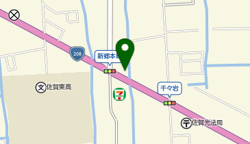 超天丼 虎之介 佐賀木原店の地図画像