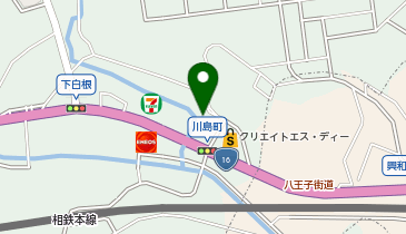 生そば あずま 川島町店の地図画像