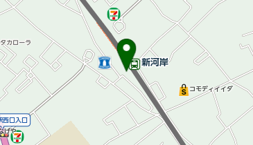 カフェ・ド・クリエ 東武新河岸駅店の地図画像