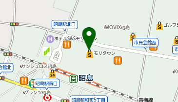 鳥さく モリタウン昭島店の地図画像