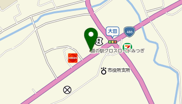 そば処とんぼ 道の駅クロスロードみつぎ店の地図画像
