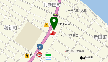 からやま 高知潮江店の地図画像
