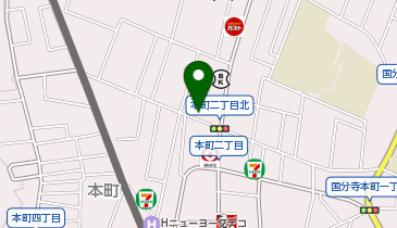 餃子bar こゝろの地図画像