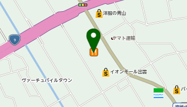 かつてん イオンモール出雲店の地図画像