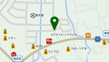 PASTA&DESSERT CAFE APPLE 栃木店の地図画像