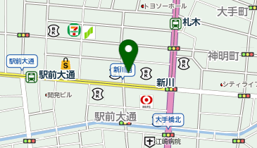 割烹 いち田の地図画像