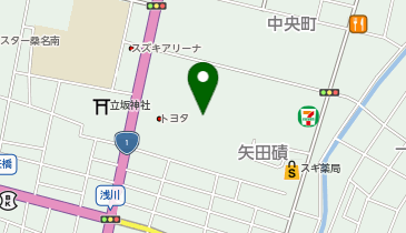 三重県桑名庁舎食堂の地図画像