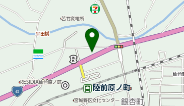 ふつうの食堂の地図画像