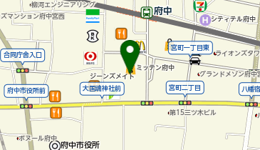 モンスターグリルミッテン府中店の地図画像