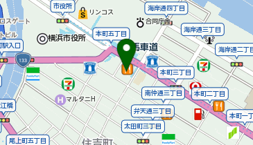 ジョナサン 馬車道店の地図画像