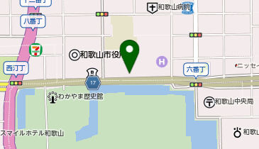 わらいや和歌山城の地図画像