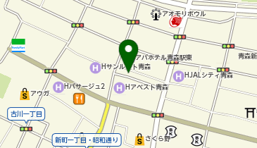 新町焼肉ハウス・オーの地図画像