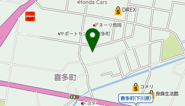 自然食カフェ 調和の地図画像