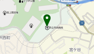 カフェ・ド・クリエホピタル横浜市立市民病院店の地図画像
