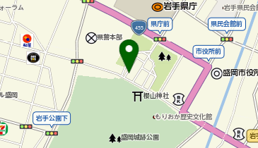 遠野食堂ラムジンの地図画像