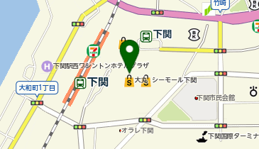 関門料理 やおきの地図画像