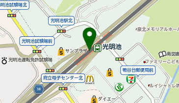 カフェ・ド・クリエ 光明池駅店の地図画像