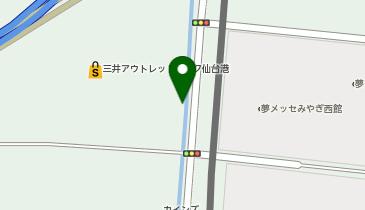 gelato pique cafe creperie 三井アウトレットパーク 仙台港店の地図画像