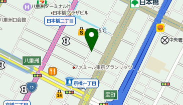 カフェ・ド・クリエ 日本橋三丁目スクエア店の地図画像