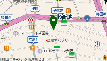 カレーラーメン専門店 旬彩堂 (北新地店)の地図画像