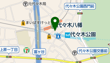 天宝 (代々木八幡店)の地図画像