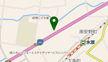 芳味食堂の地図画像