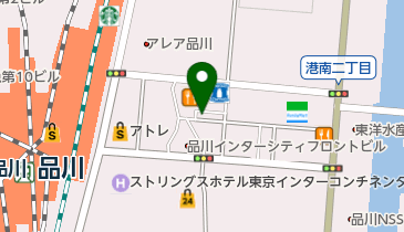 幸丼 東京品川の地図画像