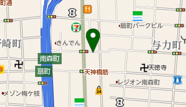 山なか製麺所 (天神橋店)の地図画像