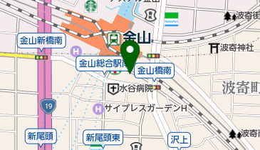 横浜家系ラーメン 金山家の地図画像