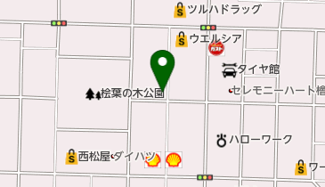 肉そば鳥中華 ざぶんの地図画像