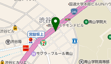 青山煮干しラーメン ハレルヤの地図画像