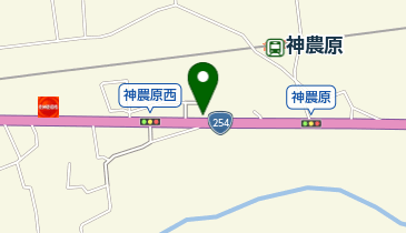 神農原ラーメンの地図画像