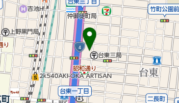 台湾客家料理 新竹の地図画像